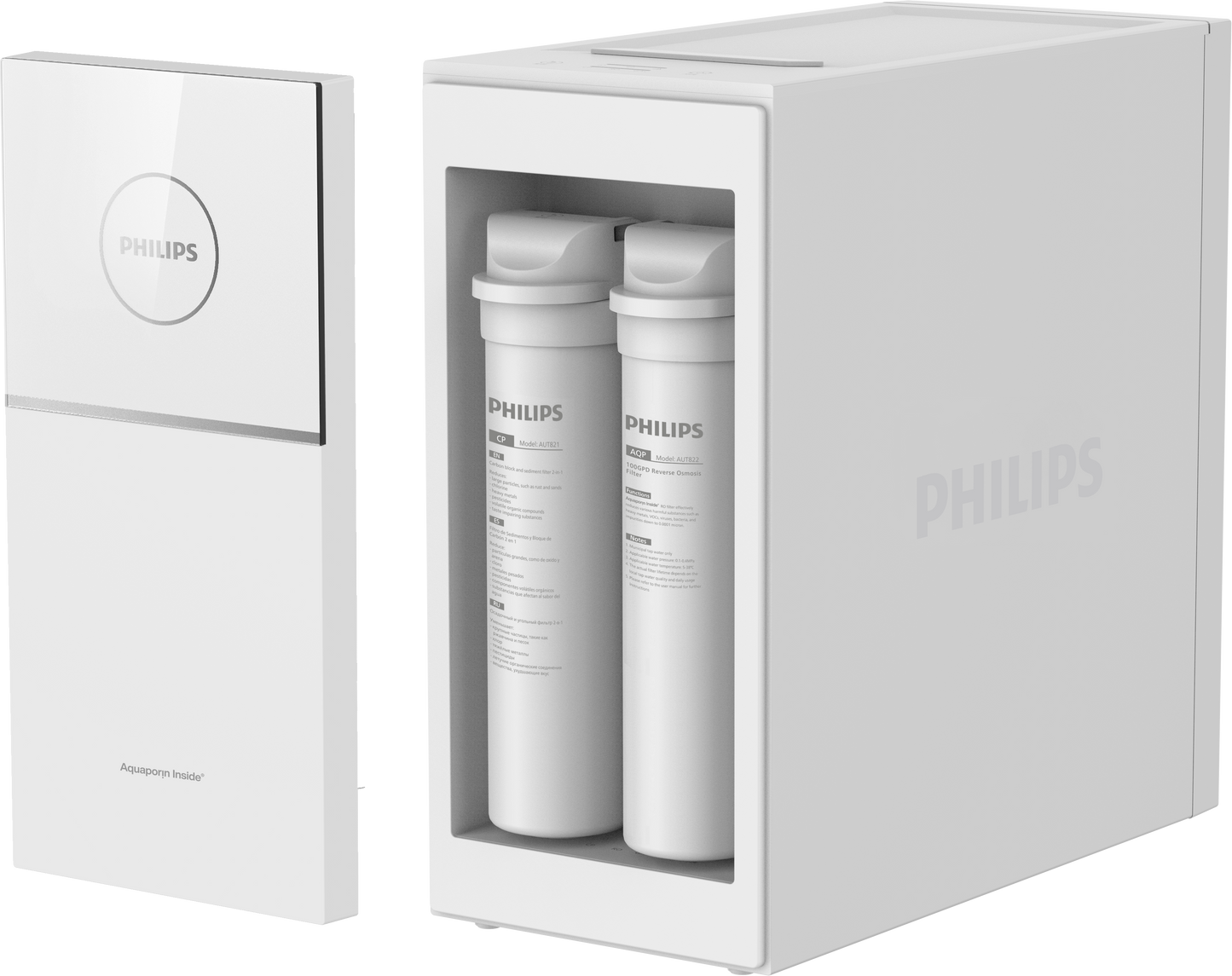 Under-the-sink RO Water Purifier with Instant Heating - GAC Coconut Shell Activated Carbon Filter Cartridge AUT823