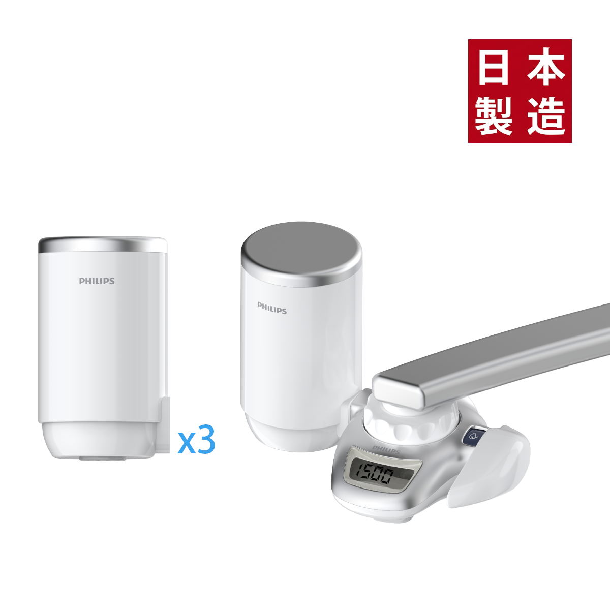水龍頭濾水器套裝 AWP3773 + 替換濾芯 WP3922 (3件裝)